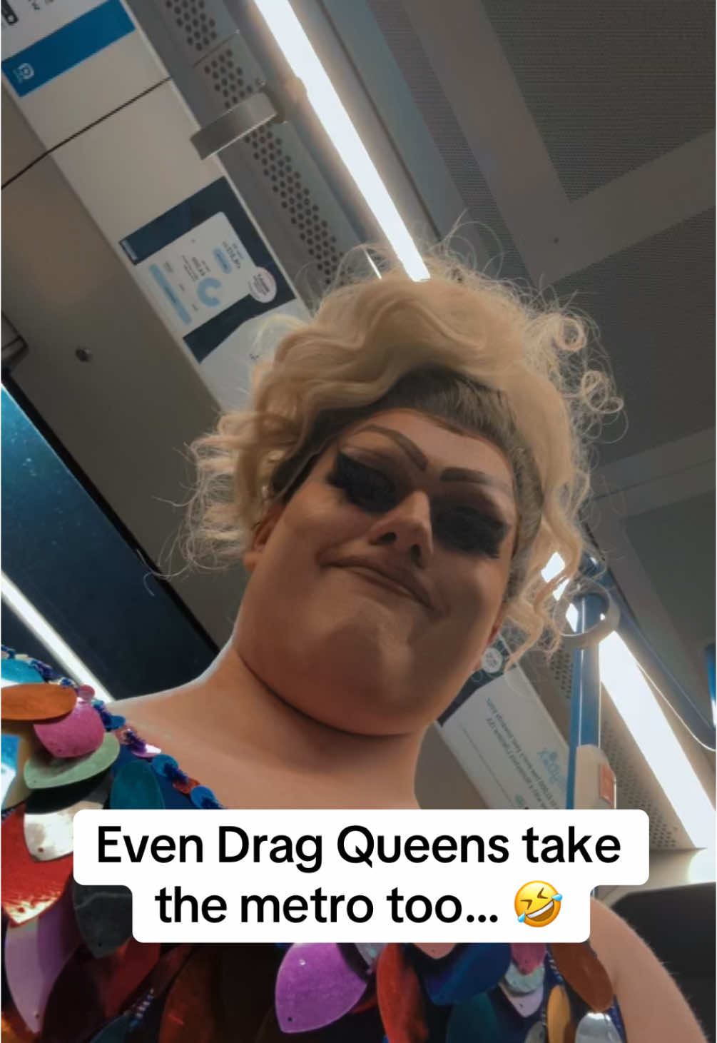 Mood ☺️🤣 #drag #dragqueen #draguk #birminghampride #brumpride #westmidlandsmetro #metro 