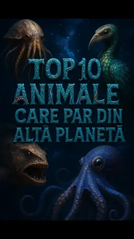 „TOP 10 Animale Extraterestre… de pe Pământ” #top #top10 #explore #facts #history #animale #romania #germany 