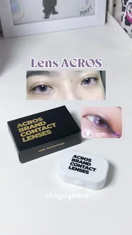 Lens Acros màu Slaydy Pink xinh mà đeo êmm #kinhaptrong #acros #acroslens #lensacros #kinhaptrongtuongthichtebaoacros #lenscanloancomau #slaydypink #unboxing #thnguyenne #fyp 