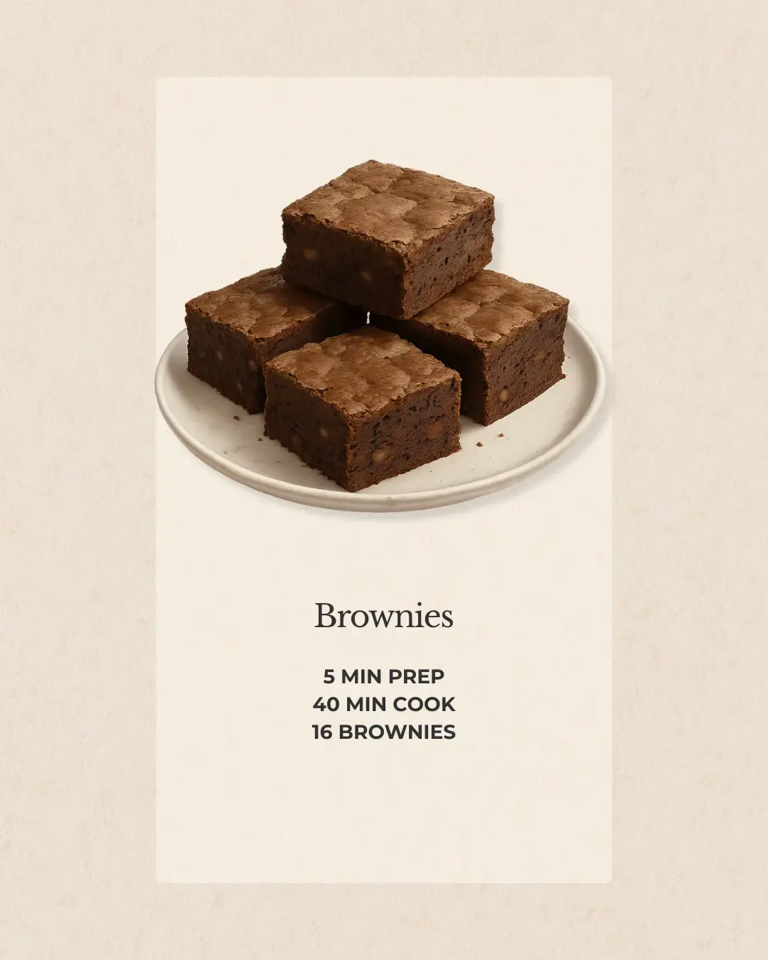 Nutrition Facts (per square) • 201 kcal • 2.3g protein • 9g fat • 31.5g carbs • 24.6g sugar • 118mg sodium #brownies #fudgybrownies #homemadebrownies #bakingtiktok #desserttok #easybaking  #EasyRecipes #homecooking #FoodTok #recipeideas #simplerecipes