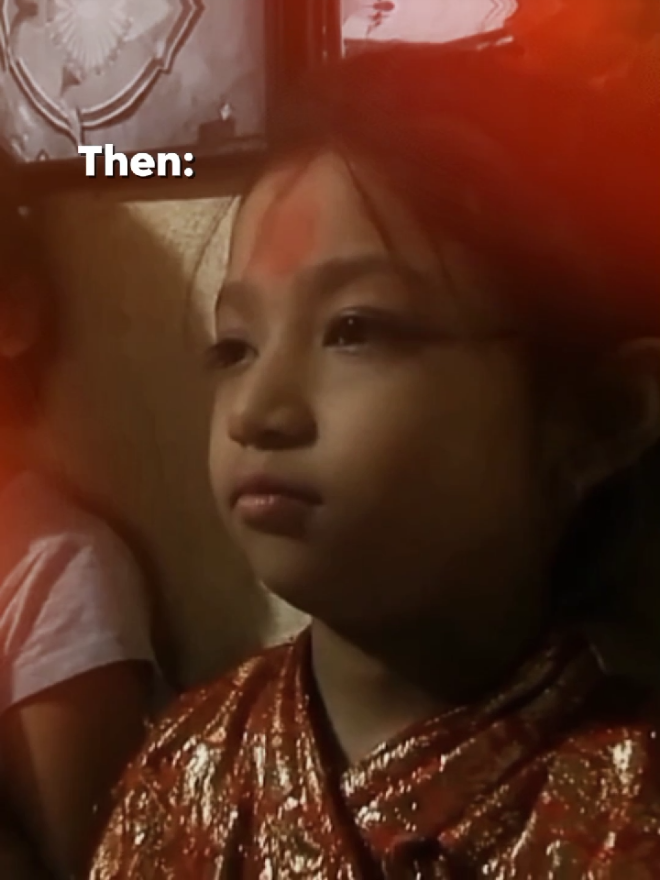 Nihira's glow up is no joke #fyp  #kumari #pattan  #livinggoddess  #nepal  #कुमारी  #पट्टन 