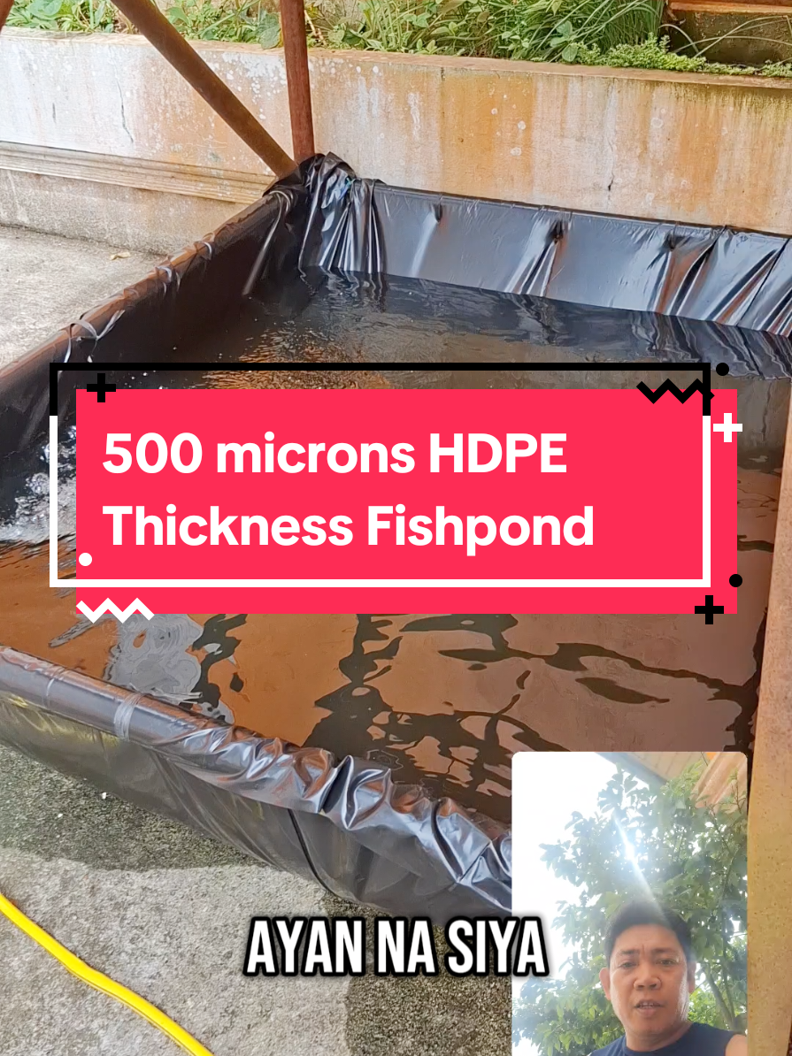 #500 microns HDPE Thickness Fishpond#creatorsearchinsights 