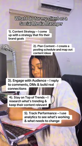 What I actually do as a Social Media Manager (it’s more than just posting!) From strategy to engagement to staying on trend I handle it all. #SocialMediaManager #SMMlife #MarketingTok #WorkInSocial #TikTokForBusiness #FreelanceLife #rippleeffectmedia #socialmediamanagersinnigeria #socialmediamangerinlondon #socialmediamangerinportharcourt #socialmediamangerinuk