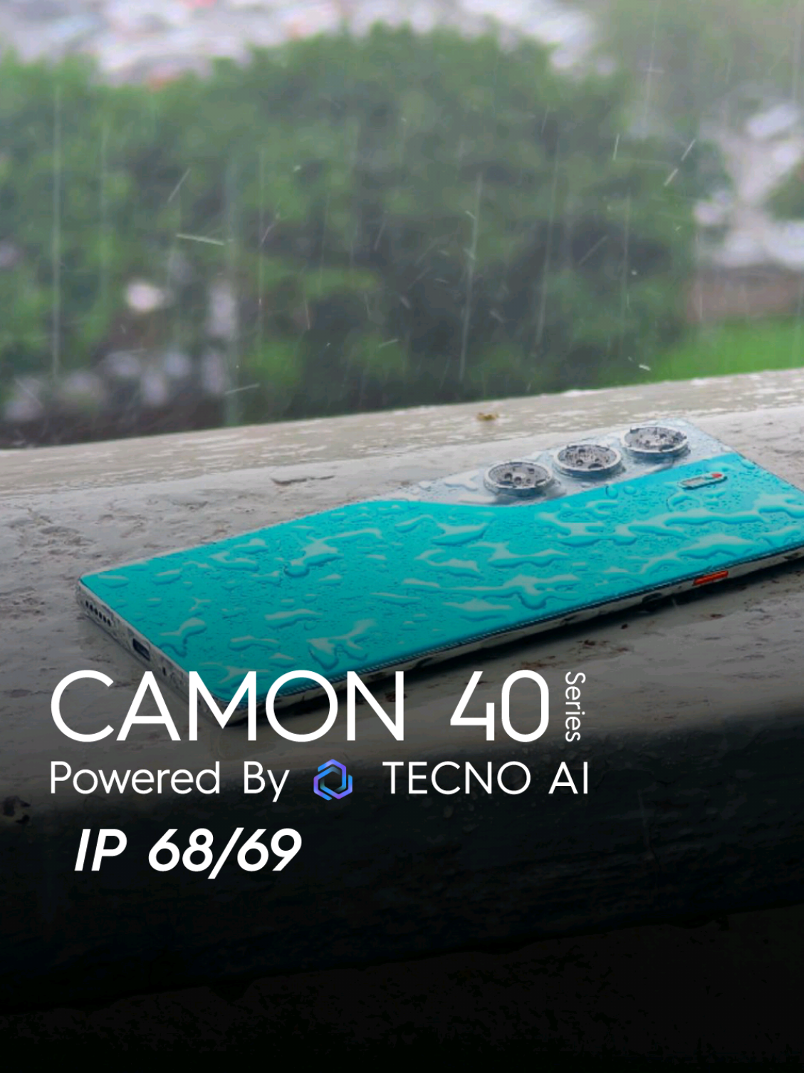 Rain Rain come again, CAMON 40 wants to play🥳💯 The IP 68/69 rating of the CAMON 40Pro gives you confidence in any situation you get into contact with fresh water, weather in the rain, swimming or in the shower 😅 Get your today! 🤗🥳💯 #CAMON40series #TECNOKE #IP68/69 #TECNOAI #TecnoCamon40kenya #PerfectSnapAnytime #bestcameraphone 