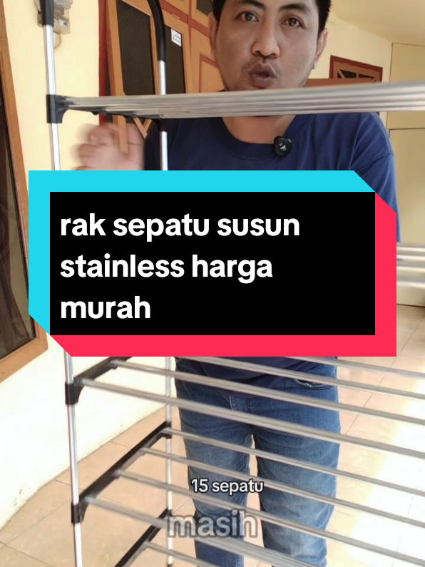 rak sepatu 5 susun stainless tahan banting kokoh anti karat anti kropos rak serbaguna cocok juga untuk rak sandal, rak buku dll #raksepatu #raksepatustainless #raksepatumurah #raksepatuantikarat #raksandal #raksepatususun #raksepatu5susun #rakbuku #rakserbaguna #rakmultifungsi  #satukontentiaphari #cuantanpabatas 