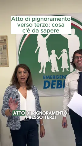 Atto di pignoramento verso terzo_ cosa c'è da #ufficioemergenzadebiti #legge3 #legge32012 #saldoestralcio #recuperocreditiminacce #debiti #decretoingiuntivo #pignoramento #centralirischi #debitobancario #stefanofabiani #stefanofabianidebiti #agenziadelleentrateeriscossione