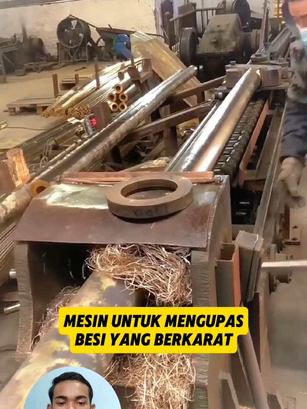 Mesin pengupas besi berkarat #fyp #faktaunik #faktamenarik #besi #foryoupage #fypシ゚ 