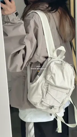found the perfect mini backpack for travel 🎒🏕️ #backpack #minibackpack #travelbag 