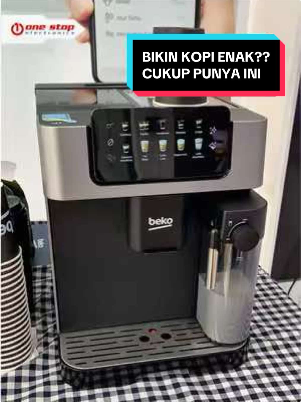 Teknologi yang menyeduh rasa. Mesin kopi otomatis untuk hidup yang lebih simple dan nikmat ☕️👍  #mesinkopi #beko #CEG7304X #coffemechine #mesinkopibeko #onestopelectronics #rekomendasimesinkopi 