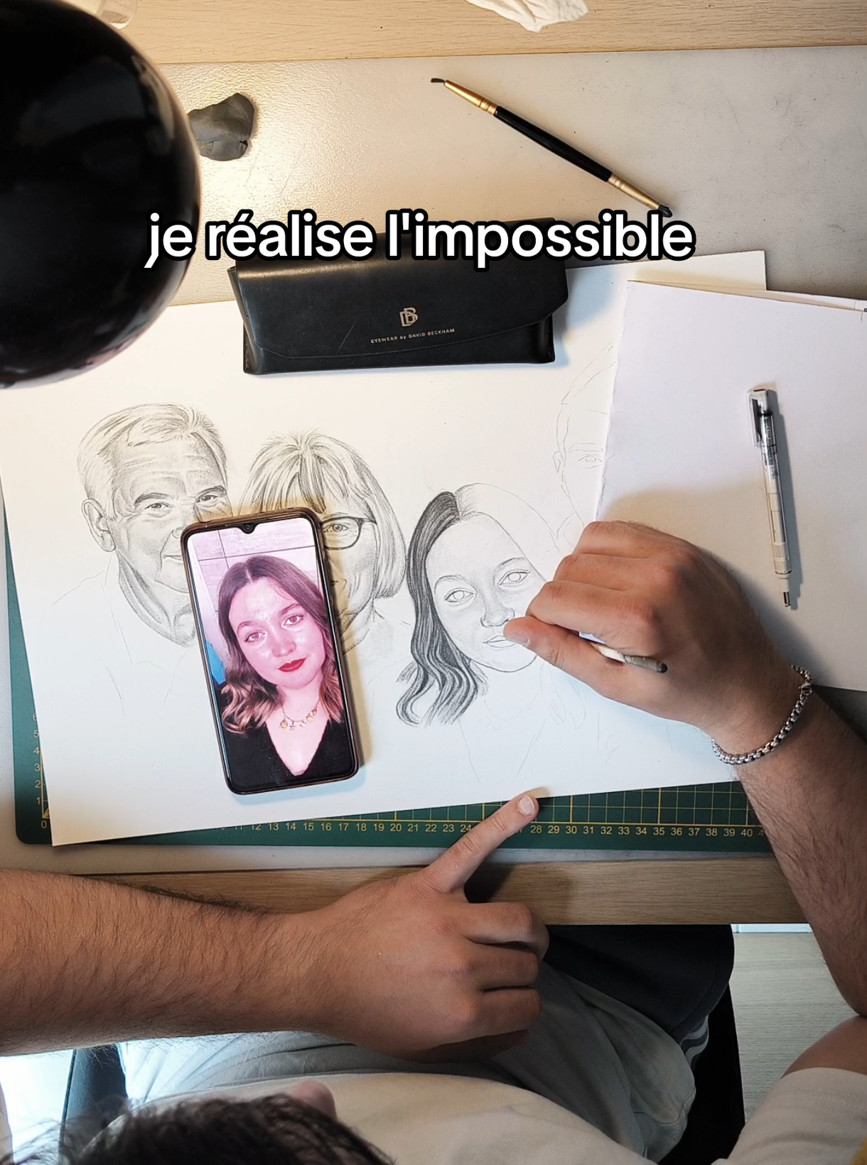 je réunis un policier décédé au côté de ses petits enfants et sa femme 🥰 #retour #portrait #creation #emotion #reaction #pourtoi 