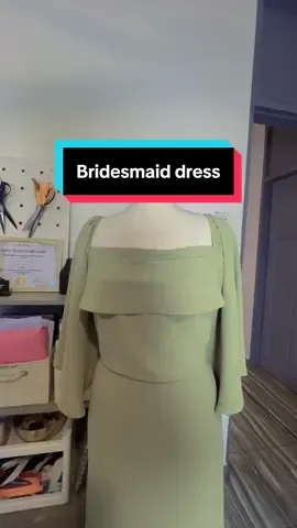 Custom-made dress from scratch! 💕 #CustomDress #BridesmaidDress #SewingProcess #HandmadeWithLove #TailorLife #TikTokFashion #DrapingDress #BehindTheScenes #GrettelsDesign