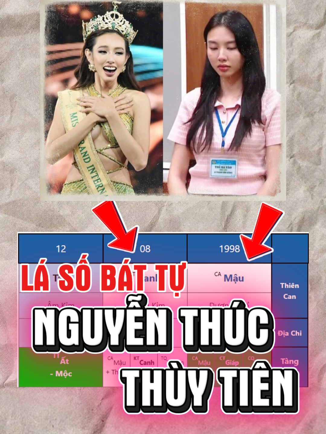Bát Tự Thùy Tiên tiết lộ điều gì khi bước vào đại vận có Chính Quan #phongthuy  #lasobattu #nguyenthucthuytien
