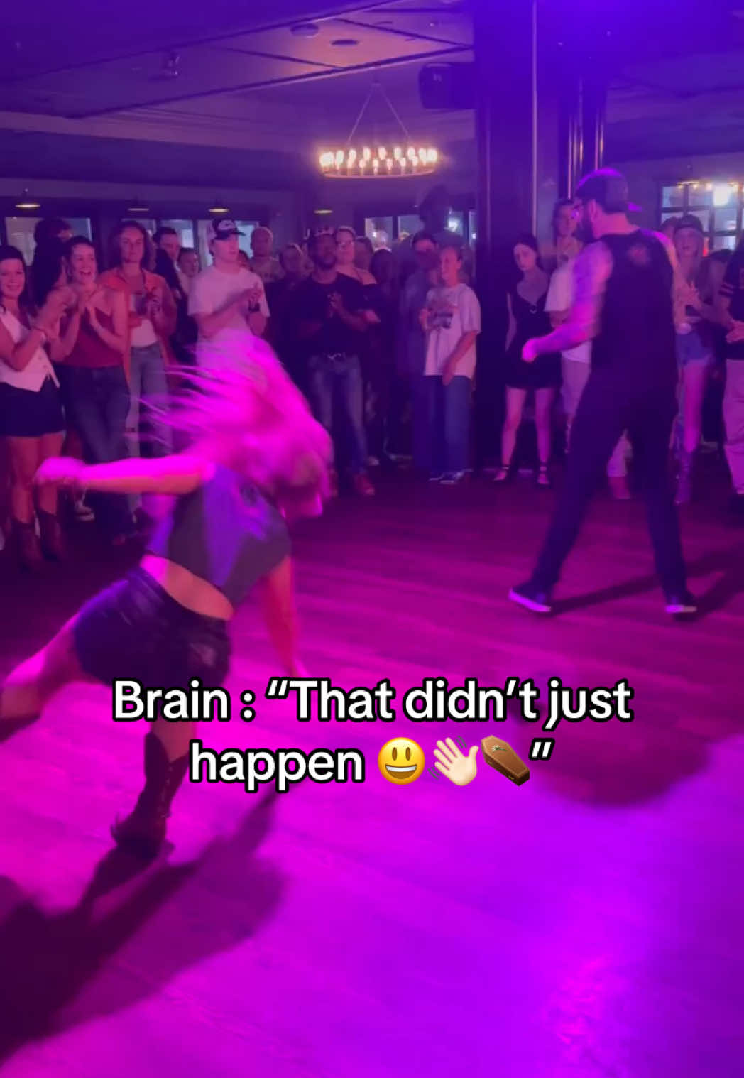 Everyone makes mistakes 🥲  💃💃 : @BroadwayVibezDance @Buckeye Dance Co.  🎥 : @Dr.Fish  #fyp #fail #linedance 