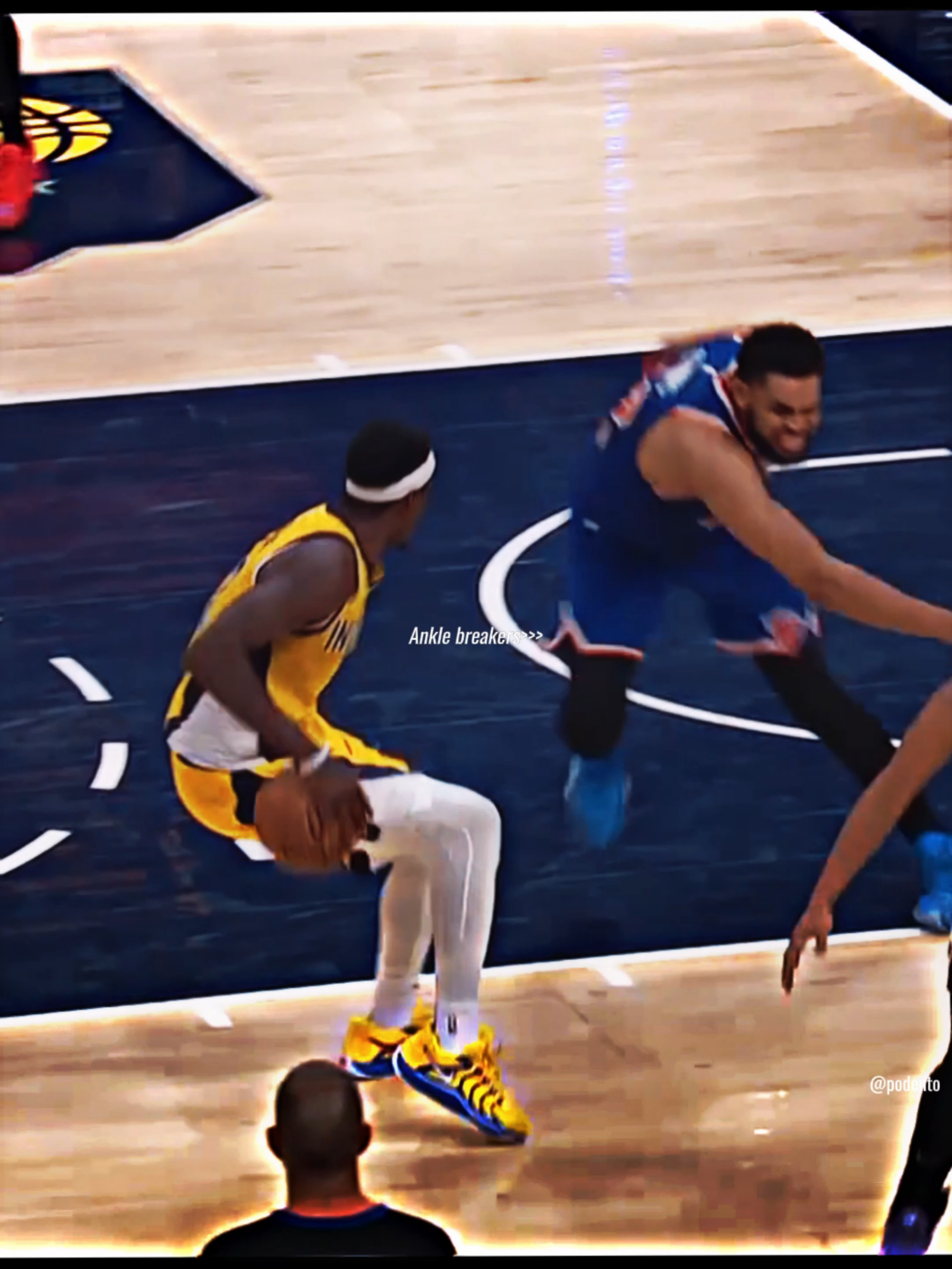 Siakam got KAT stumbling and fumbling🥶🥶🥶 #NBA #nbaedits #nbaplayoffs #indianapacers #pacers  #pascalsiakam #anklebreaker