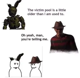 Stole this from Twitter #dbd #dbdtiktok #deadbydaylight #deadbydaylightfyp #fnaf #springtrap #springtrapdbd #freddykruger #freddydbd #fyp #fypシ 