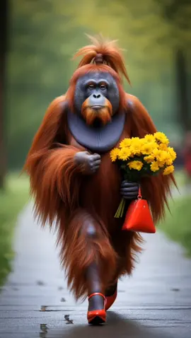 😅your ex-girlfriend😅  #foryou #hellotiktok #hello #ai #aicreation #funnytiktok #funny #ai #shorts #trend #viral #vibes #viraltrend #orangutan #monkey 