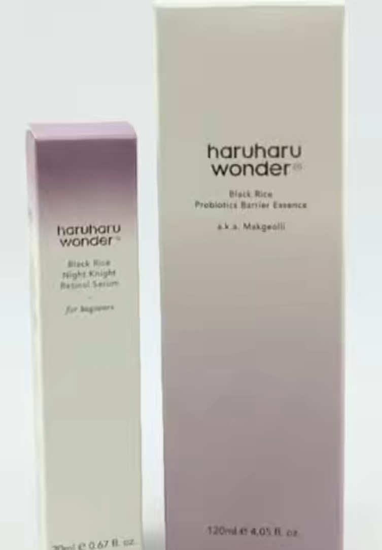 The Black Rice Night Knight Retinol Serum from Haruharu Wonder is one of a few retinol products I’ve tried lately intended for use with more sensitive skin. Designed to be gentle but effective, it’s also good for those new to retinol. While this doesn’t describe me, I find that when my skin is very dry my tolerance for retinol products goes down. With just 0.08% Microencapsulated Retinol, this is a mild choice. It also uses 1% Bakuchiol, a plant-based alternative to retinol that has also been shown to be effective in reducing lines and improving skin texture and tone. This formula also includes Fermented Black Rice Extract which are rich in antioxidants, Ceramide NP to help maintain the skin barrier and retain moisture, Sunflower Seed Oil to nourish and hydrate, and Panax Ginseng Root Extract to help improve skin elasticity. It also includes soothing ingredients like Phyllostachys Pubescens Shoot Bark Extract and Aspergillus Ferment. I’ve found that I can use it daily without irritation, and it has maintained my skin texture well. I do think the low retinol concentration make it less effective for dramatically changing texture for someone who has uneven skin tone or texture. I’ll continue to use this during parts of the summer when I’m outdoors a lot as it won’t make my skin as sensitive to sun as a stronger retinol would. It’s a thin consistency that absorbs fast and isn’t sticky or tacky, so I can continue quickly with a cream at night. 	The Haruharu Wonder Black Rice Probiotics Barrier Essence is a thin liquid that feels like a milky toner. My skin loves fermented ingredients in a toner or essence, and this one has been doing a good job of making my skin look dewy, plump, and hydrated. The formula includes Black Rice Extract (for antioxidants), probiotics, 5 Ceramide Complex, and Fatty Acids (to improve skin elasticity and moisture retention), Phytosterols & Cholesterol (to help restore the skin's lipid balance), and  Panthenol & Squalane (to hydrate and soothe). I find it absorbs very quickly on my dry skin, and doesn’t leave any tackiness.  	I love the heavy weight recyclable bottle, but the pour cap is a bit tricky. It’s hard to dispense much product just by inverting the bottle, and I find myself having to shake product into my hand (and inevitably onto the floor as well). The brand does suggest shaking the bottle before use to help make sure the ingredients are mixed, so I guess the dispensing makes sure I do that! @haruharu wonder @Picky Shop: @Picky Shop:  #pickyxharuharuwonder #haruharuwonder #blackrice #agelessandradiant #essence #retinol #serum #serums #skincare #skincareroutine #skincareproducts #skincaretok #skincarereel 