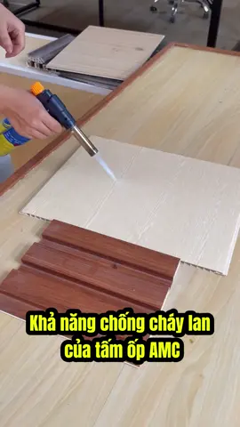 Khả năng chống cháy lan của tấm ốp AMC #tamoptuong #thantre #phaochi #lamsong #amc 
