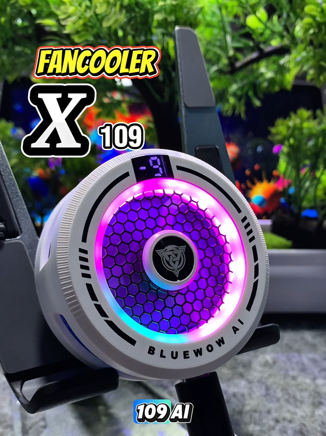 fancooler dengan kecerdasan AI yang bisa mengontrol suhu stabil di 12 jrajat #pendinginhp #fancooler #fancoolerhp #fancoolergaming #ai #fyp 