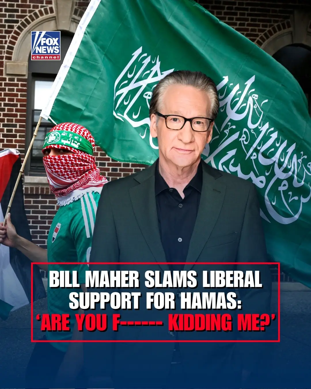 ISN'T IT 'IRONIC'? @BillMaher gives liberals who have pledged their support for Hamas a serious dose of reality — arguing that the brutal, murderous rule of the terrorist regime is something no Americans 