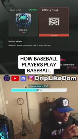 Madden player explains baseball #sports #football #madden #streamer #gaming #madden25 #driplikedom #livehighlights #tiktoklive 