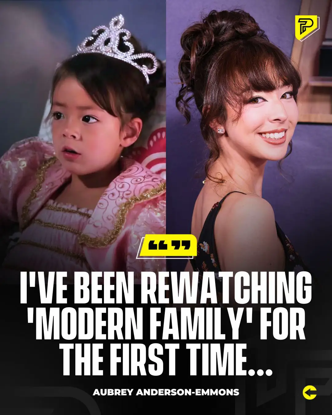 At 17, Aubrey Anderson-Emmons is rewatching Modern Family for the first time, reminiscing about her role as Lily and laughing at iconic lines.  Having started acting at age four, she’s now exploring music under the name Frances Anderson, debuting her first single “Telephones and Traffic” with an EP coming this summer. #Pubity #RoadTo18M 