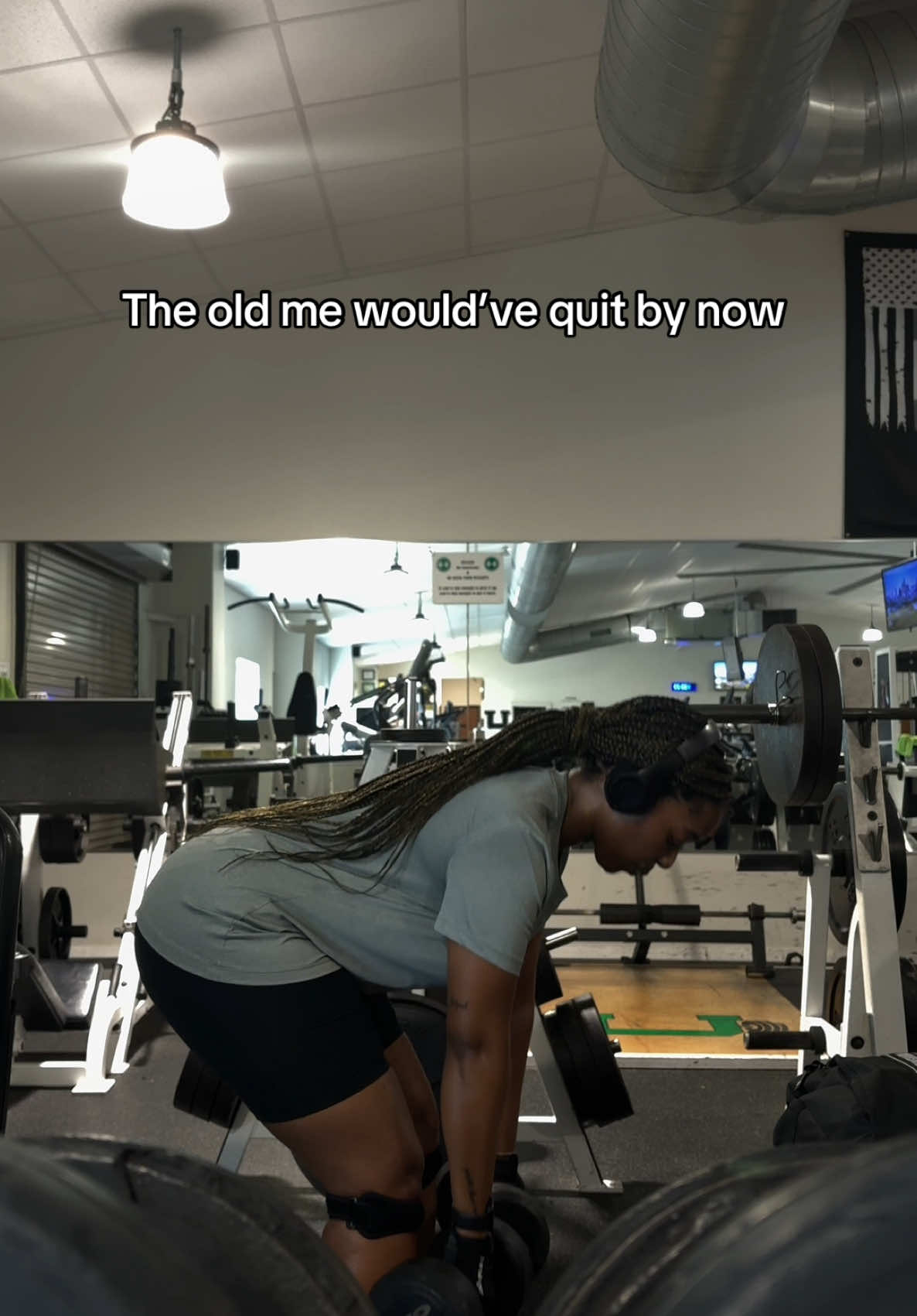 Consistency > excuses. The old me would’ve quit, but this version keeps showing up even when I don’t feel like it 🏋🏾‍♀️ #POV #RDLs #LegDayWorkout #FitnessTikTok #GluteTraining #GymGirlEra #BlackWomenInFitness #ConsistencyWins #FitTok