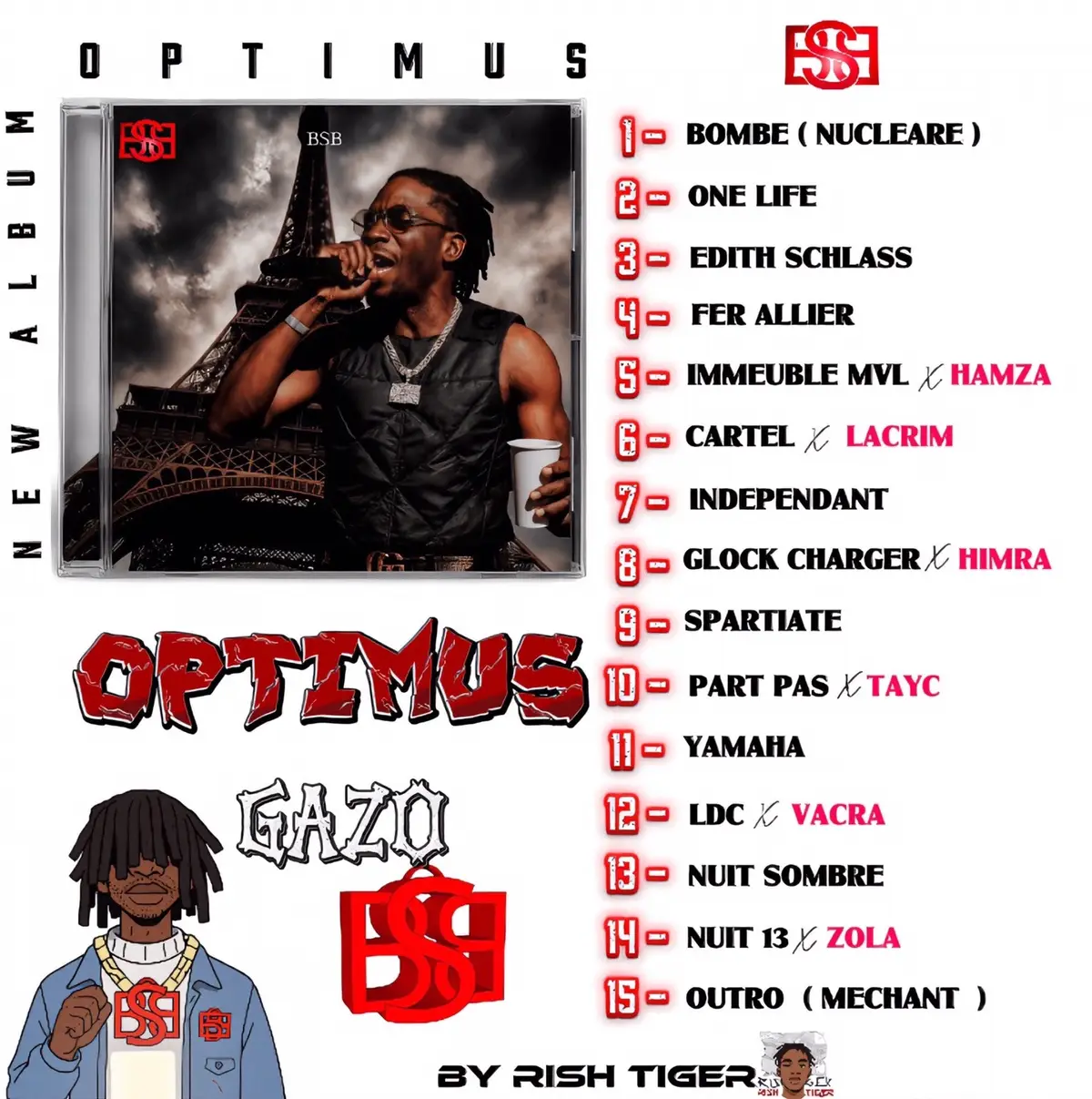 @GAZO #optimus #drillfr #gazo #france🇫🇷 #newalbum  #bsb #bsbgang #rap  - @LaMano🚫🦵🏾 , @LACRIM , @Himra  , @T A Y C 🤍  , @Vacra  @Zola   - #mindsetmotivation #rishtigerproduction #rishtigerlyrics #fyp #videoviral 
