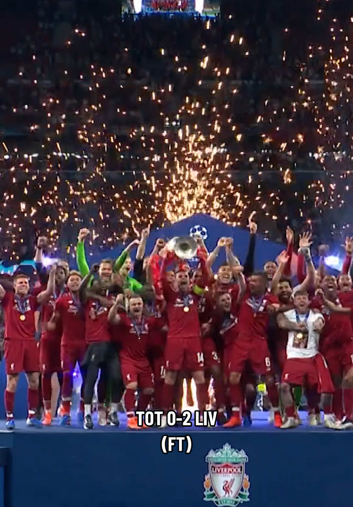The 2019 #UCLFinal, Tottenham 0-2 Liverpool. #UCL 