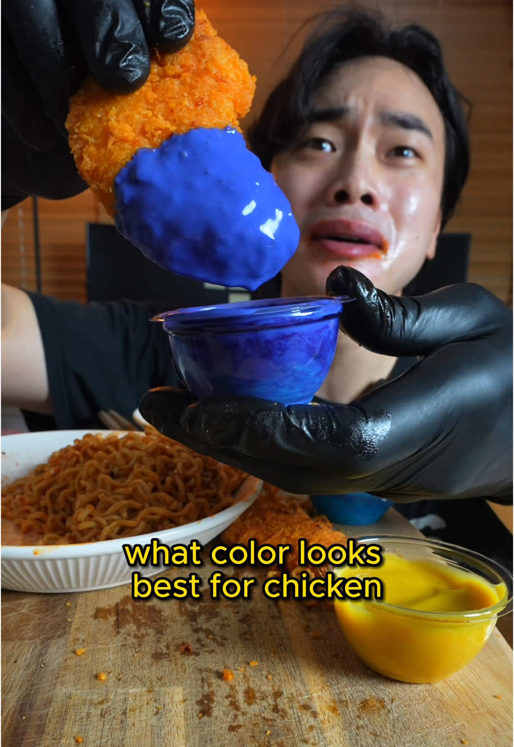 What sauce color is the best for Chicken??🤤🤤 #BlockBlast #hungrystudio #chicken #fastfood 