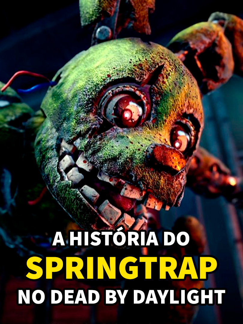 A história do Springtrap no Dead By Daylight. Como o novo vilão do jogo veio parar na Névoa. #dbd #deadbydaylight #fnaf #springtrap #lore #história