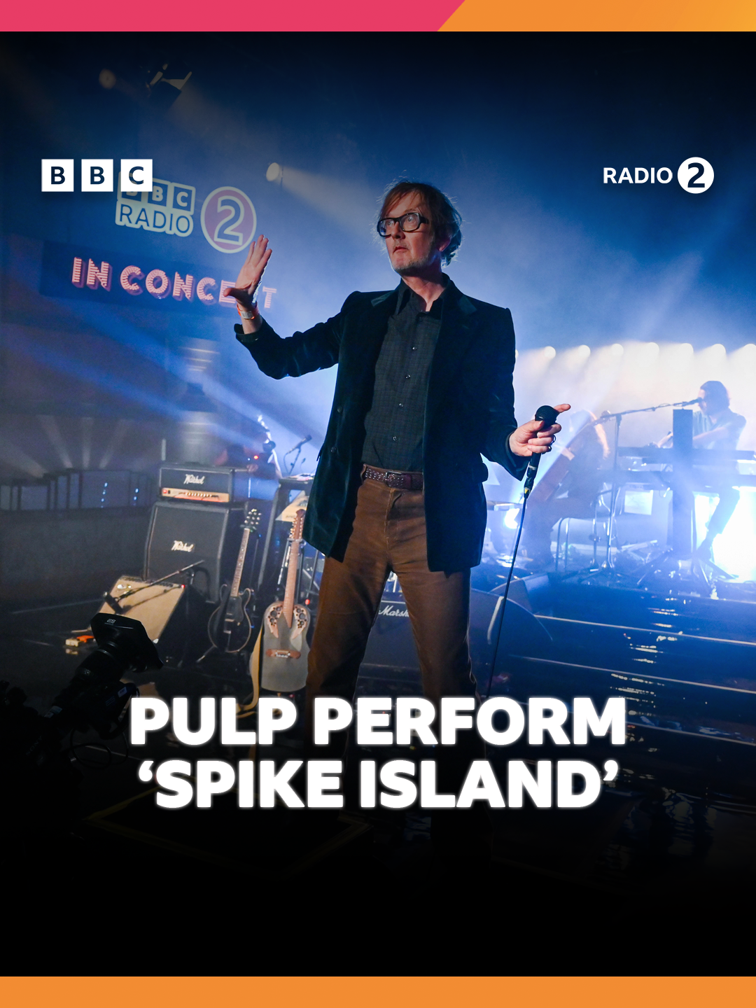 Pulp perform 'Spike Island', recorded exclusively for a small audience of lucky fans as part of @bbcradio2 In Concert 😍 Listen on @bbcsounds | Watch on @bbciplayertv #pulp #radio2inconcert