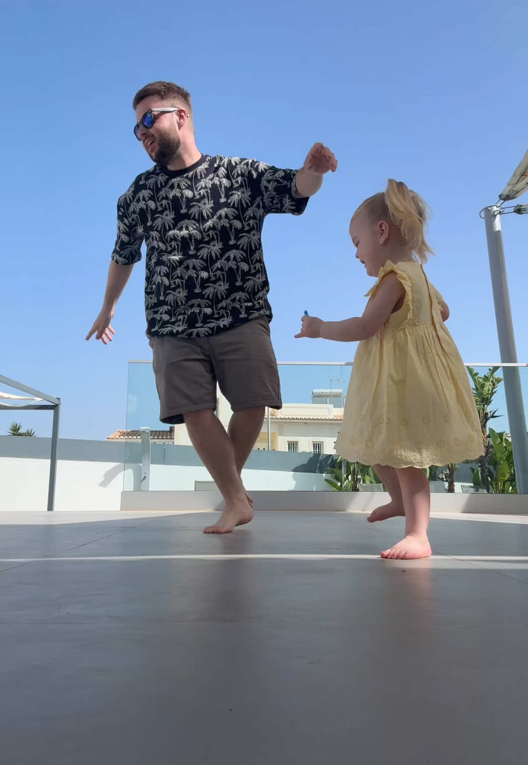 She loves this so much 😂😂 #family #dance #daughter 