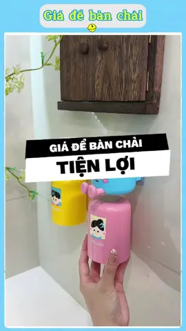 Giá treo ly đánh răng gắn tường siêu gọn – Tạm biệt ly nước bừa bộn! #giadebanchaidanhrang  #duyne0710 #giadungtienich #giadungthongminh #xuhuong