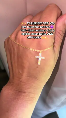 ✨✨ PRAISE REPORT: We just found the perfect ✝️ faith-filled necklace that’s stylish, meaningful, AND affordable 🙌💫 Introducing the PAVOI 14K Gold Plated Cubic Zirconia Cross Pendant Necklace — a beautiful reminder of God’s love that shines as bright as your walk with Him 🌟 💛 14K Gold Plated — so you stay glowing in His glory 💎 Cubic Zirconia cross pendant — sparkles like your spirit ⛓️ Dainty, elegant chain — faith meets fashion meets ✨favor✨ 🕊️ Subtle enough for everyday wear, meaningful enough for life’s biggest moments Perfect for: 💒 First Communion gifts 🙏 Confirmation keepsakes 💧 Baptism blessings 🎁 Just-because-you’re-blessed gifts 💐 Christian birthdays, holidays, and spiritual milestones 👩‍👧 From mamas to daughters, godmothers to goddaughters, sisters in Christ — it’s a gift with purpose Details you’ll love: ✅ 3-DAY SHIPPING (blessed and fast!) ✅ FREE RETURNS (but you’ll wanna keep it) ✅ 4.7 stars = ✨Christian girl favorite✨ ✅ Over 3,000+ sold = Holy Spirit’s trending pick 💁‍♀️ When someone compliments it (they will), just say: “Oh this? It’s just a little reminder of who I walk with every day.” Because your jewelry should glorify God and your outfit 👗💖 #FaithAndFashion #ChristianGiftIdeas #crossnecklace  #communion  #blessed  #christiantok  #christiangifts #christiangirl #christian #christiantiktok  Add to cart before it sells out — because this piece isn’t just pretty, it’s a testimony on a chain ✝️💫 Wear your faith. Shine your light. Stay SM covered. 👼💎🙏📿✨💛🎁⛪🕊️