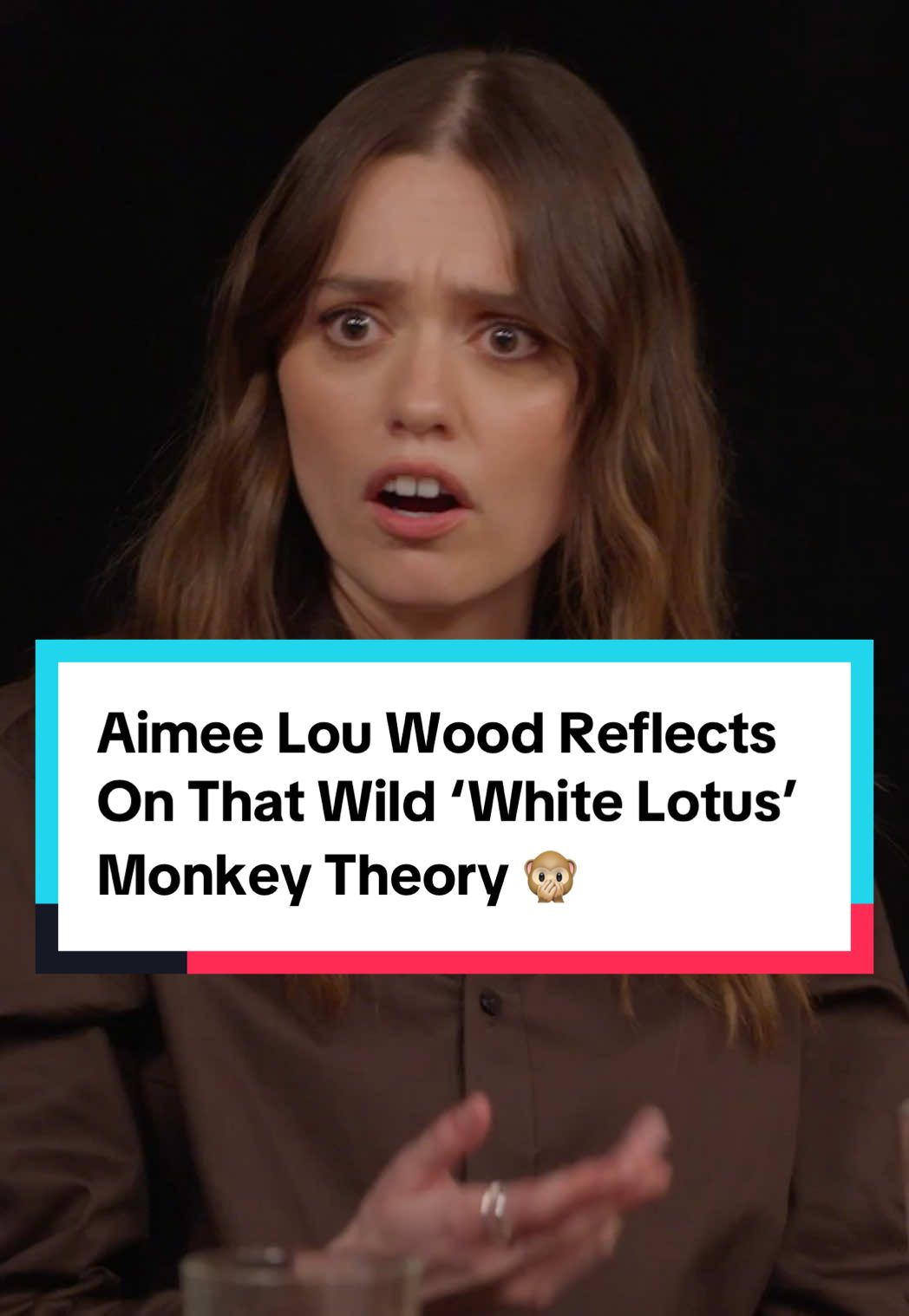 #AimeLouWood says all the secrecy had her second-guessing if #TheWhiteLotus ending she filmed was actually the real one. Head to the 🔗 in our bio to watch our full EW's Awardist Drama Actors Roundtable. #MikeWhite #Emmys