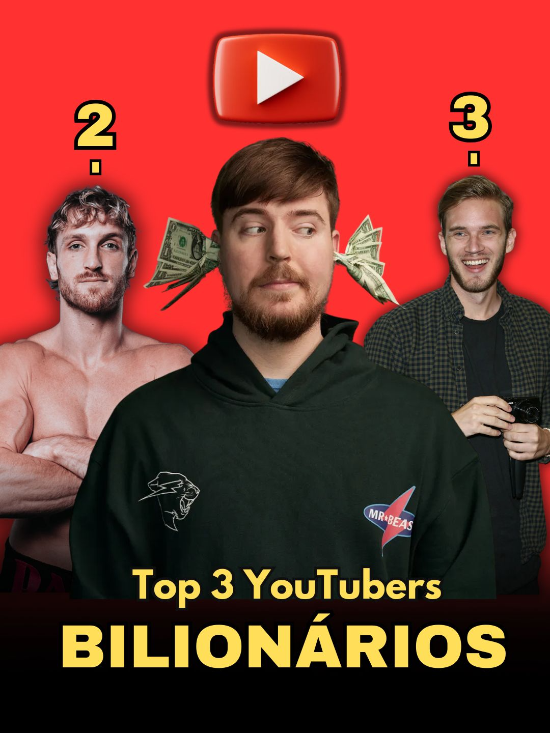 youtuber mais rico do mundo #mrbeast #loganpaul #PewDiePie #youtubers #ricos #famosos