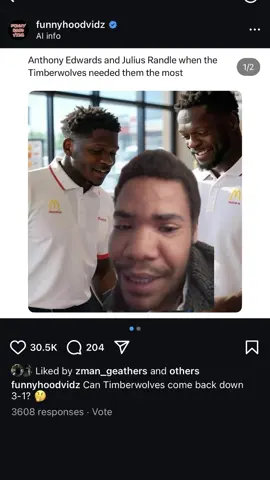Nah chill on Anthony Edward’s #fyp #viral #explorepage 
