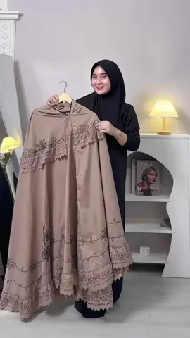 mukena dewasa bordir corneli lasercut Azura terbaru 2025@ramadhani adawiyah 