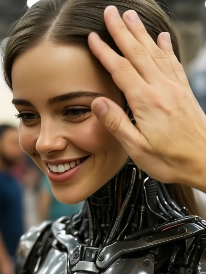 AI Humanoid Robot Girl Reacts Like a Real Human #robot #ai #shorts 
