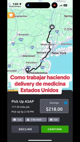 Como trabajar haciendo delivery de medicina en Estados Unidos #creatorsearchinsights #foryoupage #tiktok #trending #viral #airspace 