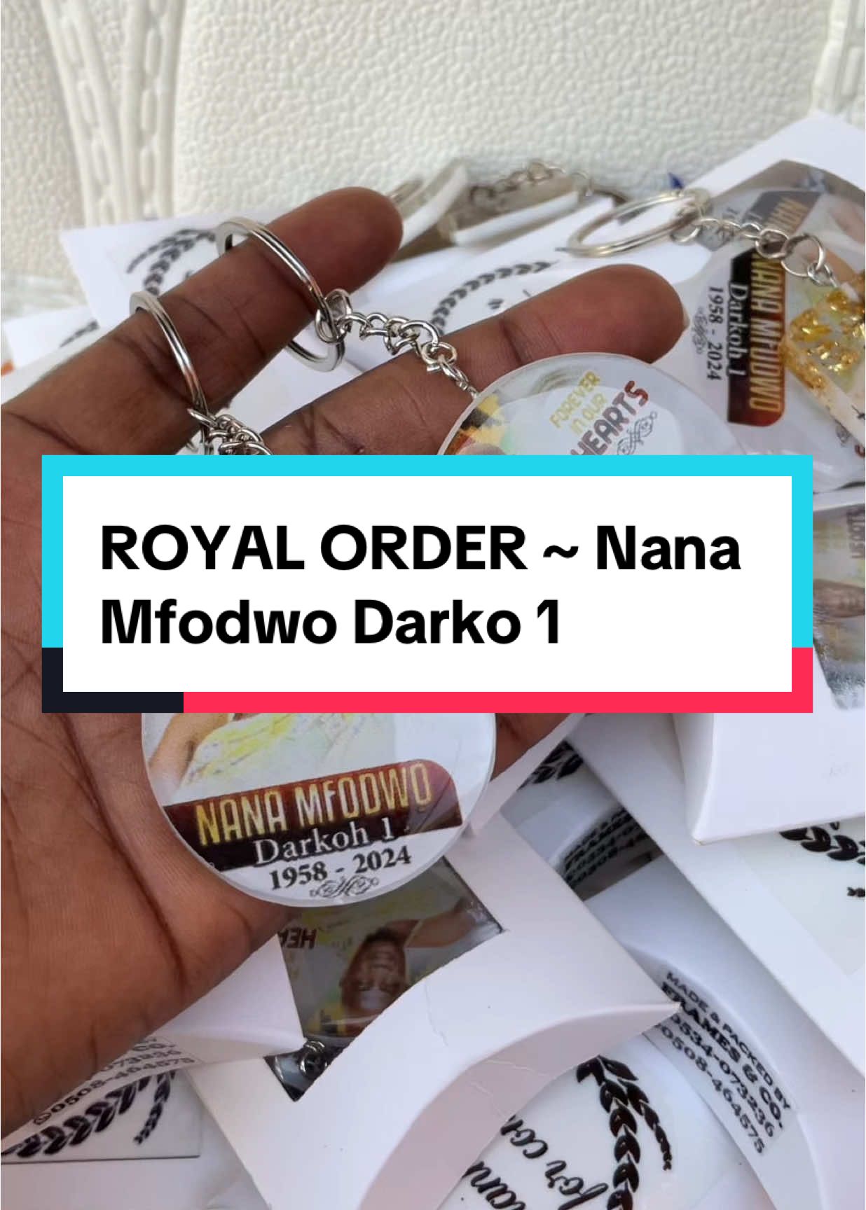 My first Royal Order 👑 funeral keychains made for the burial ceremony of NANA MFODWO I.❤️. Kindly WhatsApp 0508464575 or call 0534073236 to place an order. #firstresinsrtistinghana #fypppppppppppppp #framesnco #resinart #resintips #resin  Resin tips for beginners Resin ideas for beginners Resin molds supplies Resin art Resin in Ghana  Resin reviews  Resin coasters Resin diary Resin knuckle ring Resin bracelets  Resin earrings  Resin bangles Resin tray Resin bouquet Resin tutorial  Resin phone pouch Resin suppliers in Ghana  Resin projects Resin businesses in Ghana  Resin artists Resin ideas Resin Hacks 