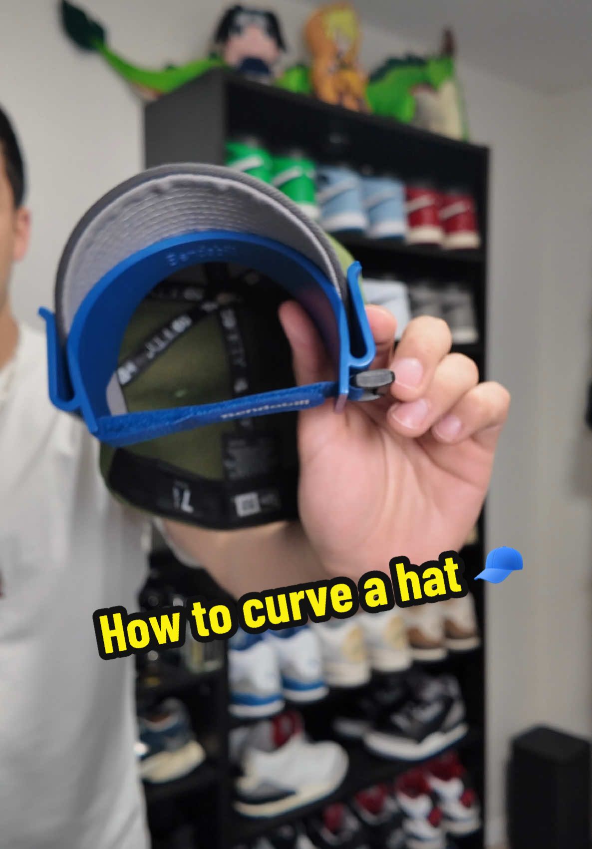 How to curve a fitted hat 🧢  #fittedhats #hat 