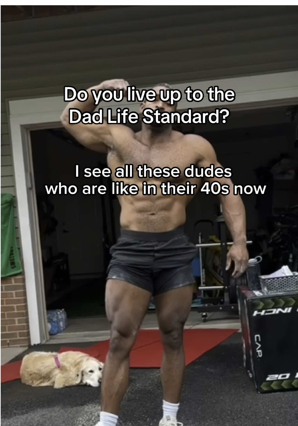 What message are you sending to your kids, Dad📌 You don’t have to carry 400 lbs around your neighborhood or jump around like Spider-Man. But if you’re not strength training 4-5x/week you won’t be your best self for your family.  I train for 45-60min 5-6 days/week in my garage or driveway using two dumbbells and a barbell.  I do multi-joint compound lifts to build functional strength to make my daily dad duties easier and to recruit more muscle in less time.  I row for 10min before lifting. I walk my dogs 3-4 miles/day. I get 300g+ protein/day. I’ve been a trainer since 2012. I’ll be 39 this summer.  If you need a proven plan you can do at home or in a hotel get a free week of my program with coaching, movement modifications, and nutrition guidance from my page.  Summer’s here. Lock in NOW to get strong and fit for your family🔒  Stay Dangerous, Dads🫡💪🏾 #dadswholift #fitdad #dadlife #fitover30 #dadsover30 #dadbod 