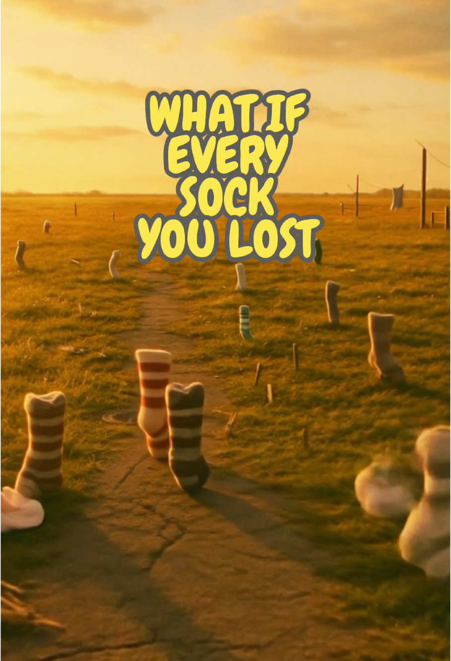 What If Every Sock You Lost Was Still Out There Trying To Find You? #socks #lostsocks 