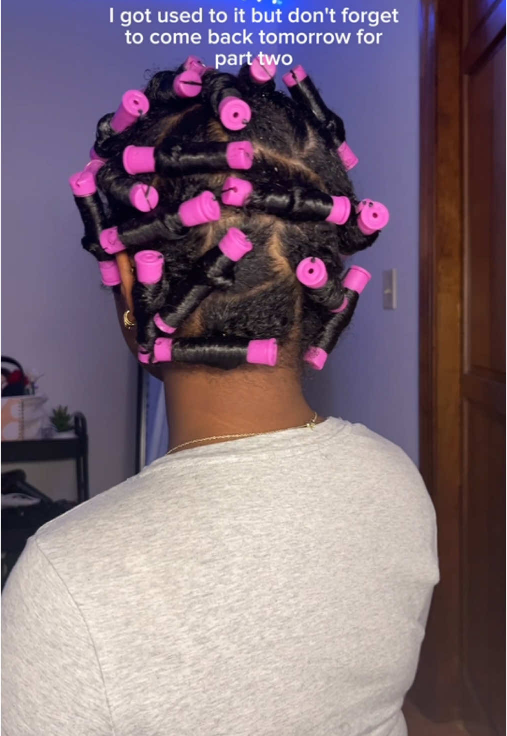Perm rods🦋🦋 Pt 2 tomorrow!! #fyp #viral #trending #curls #trusttheprocess #permrods #curlyhairroutine 