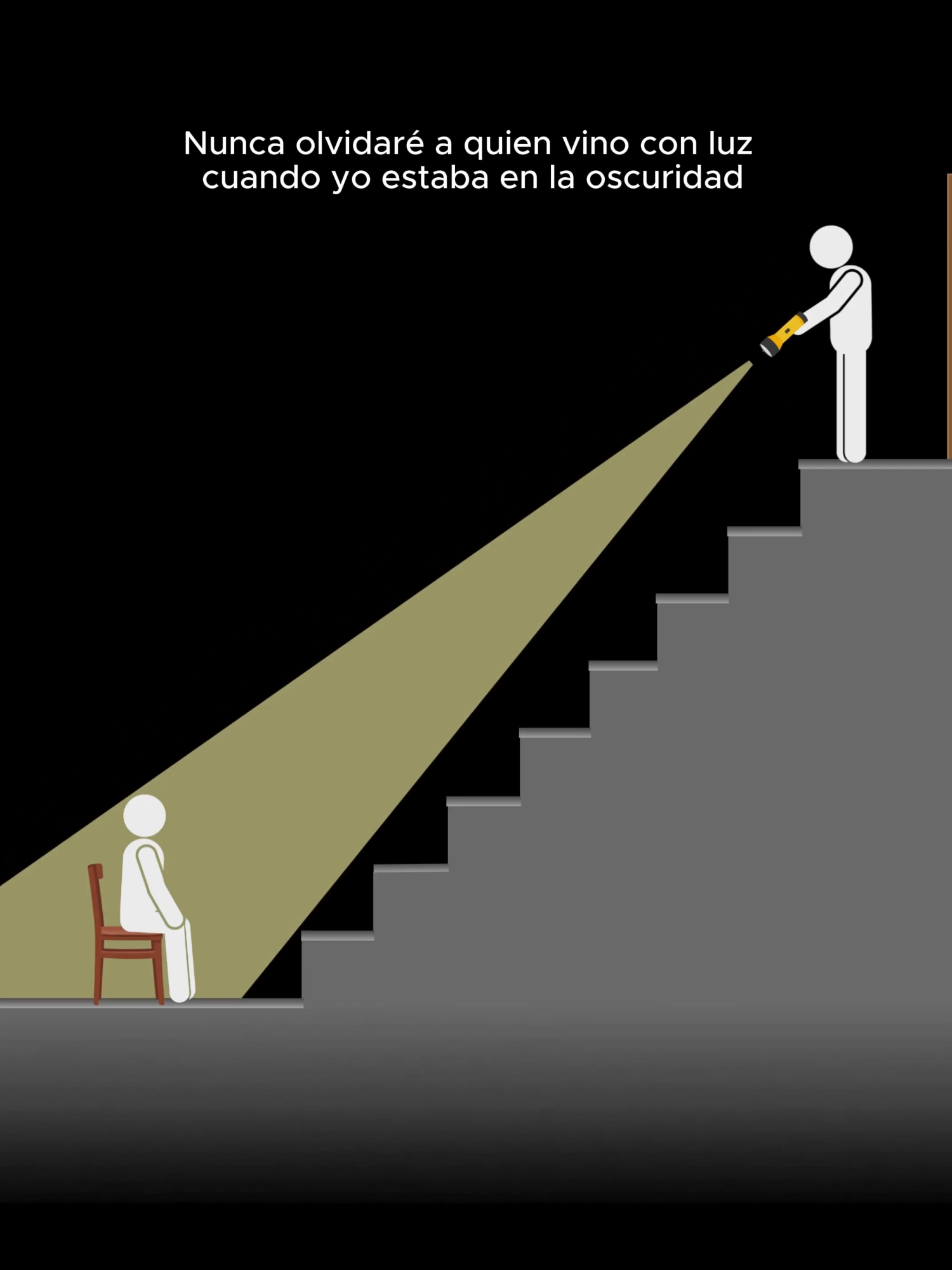 Nunca olvidaré a quien vino con luz
