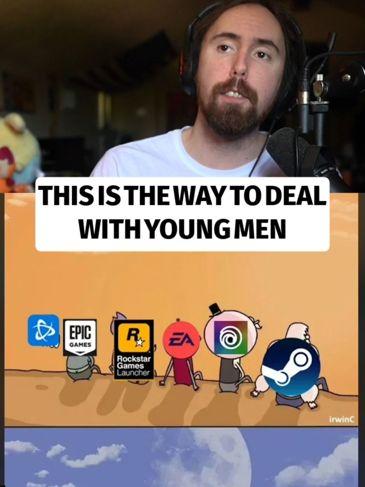 This is the way to deal with young men according to Asmongold #asmongold #asmon #twitch #streamer