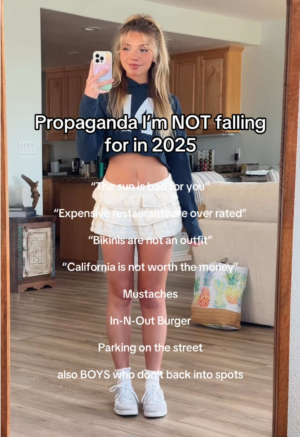 Do you agree? 🤔 #relateable #propoganda #trends #tiktoktrend #audio #blondegirl #skirts #jokes #f #fyp #OOTD #summerootd #honesty 