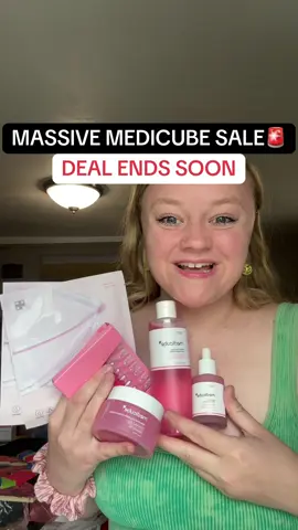 This is such a great deal on this bundle!! #medicube #medicubetiktokshop #skincare #pdrn #medicubebundle #salmondna #salmonskincare #skin #skincareroutine 